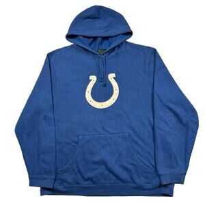 Indianapolis Colts Sweatshirt Men's XL NFL Team‎ Apparel Pullover Hoodie Blue